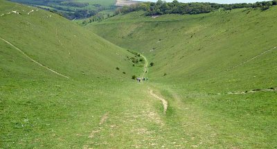 walking down devil's dyke, w sussex