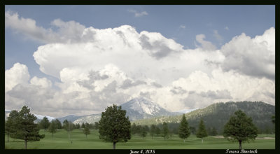 Thunderhead that produced tornado in Lyons, Colorado