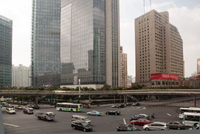 Pedestrian overpass near Shanghai Station
