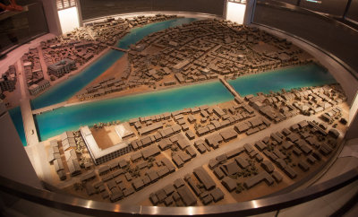 Model of central Hiroshima before the blast