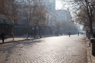 chilly early morning street