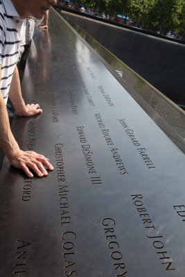 Moving memorial at Ground Zero
