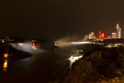 Falls at Night from Rainbow Bridge