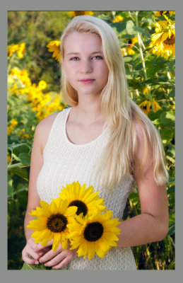 Beauty Amongst the Sunflowers