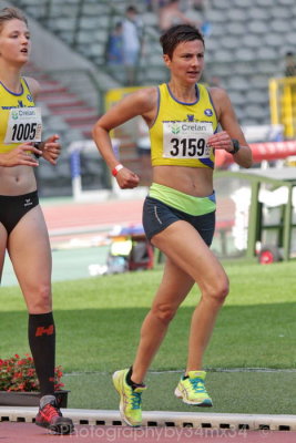035 - 5000 metres - Sylvie Mulle # 3159 - Evelien Vanheck # 1005