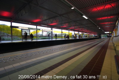 131 subway station demey at auderghem bruxelles