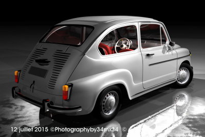 071 FIAT 600 with polygons tyres