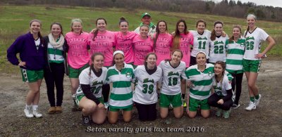 Seton girls varsity lax, senior night 05-03-2016