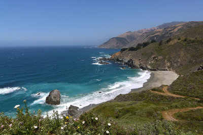 Scenic overlook view from pacific coast highway