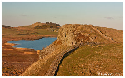 Early evening light along the wall