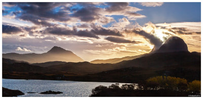Suilven across Loch Druim Suardalain