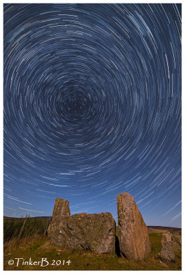 Tomnavarie Star Trails - Near Tarland