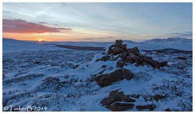 Sunrise into the Dee Valley