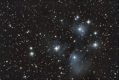 Pleiades (m45) nebula