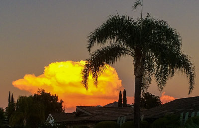 Thunder and Rain in the East:  Clouds block view of Harvest Moon