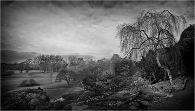 Dyffryn Gardens View (mono edit)