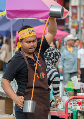 Coffee vendor, Ratchaprasong protest camp