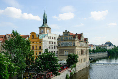 Buildings on the Vltava River