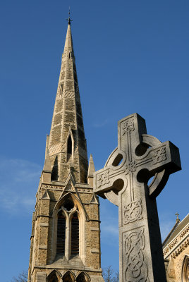 Ranmoor Church Spire and Celtic Cross
