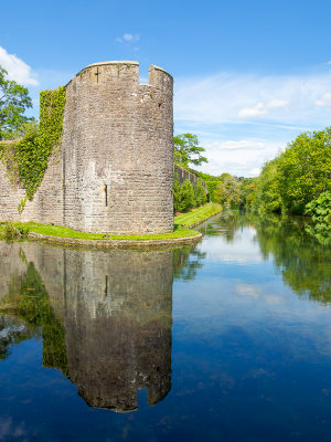 Moat around Bishop's Palace, Wells