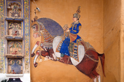 fresque du chateau de Deogardh