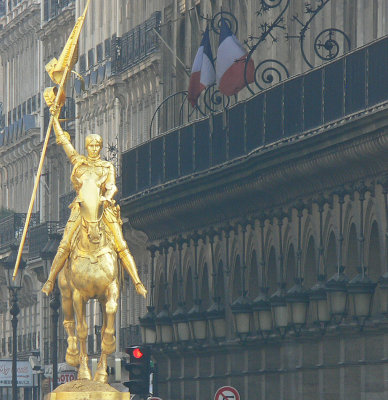 Statue de Jeanne d'Arc, chef de l'armée française