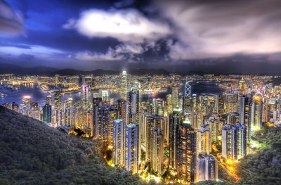 Hong-Kong - The Peak View - July 2007