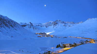 Tignes 2015 by night in the early morning