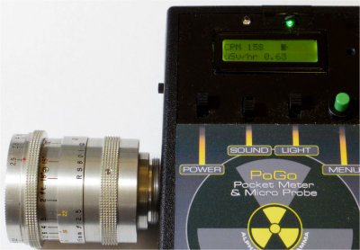 Old lenses using radioactive thorium oxide in the lenses