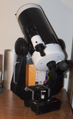 Skywatcher 180mm Maksutov telescope Celestron Ultima fork mount