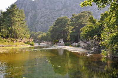 Scenic location of Olympos