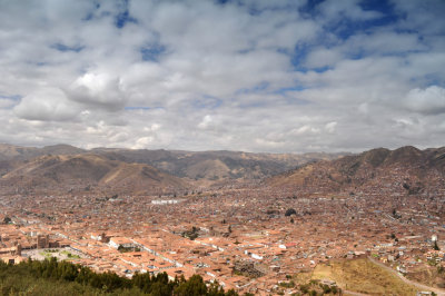 View on Cusco from Sacsayhuaman 