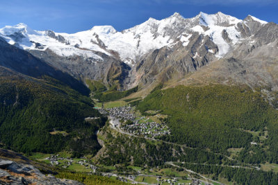 Look down on Saas Fee