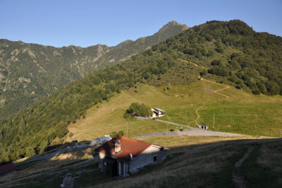 View on the pass of Alpe di Neggia
