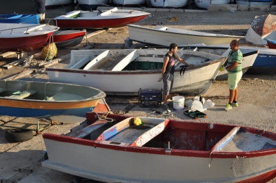 Fishermen's boats, Gallipoli