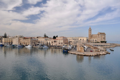 Trani seens from accross its port
