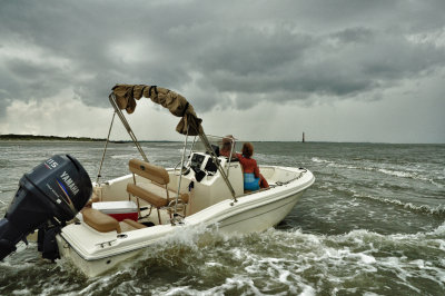 On the sandbar