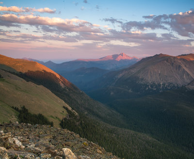 Sunset on Long's Peak