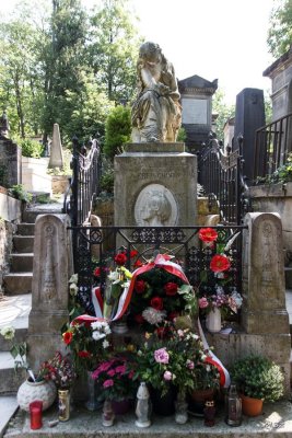 Pere-Lachaise Cemetery. Chopin's grave.