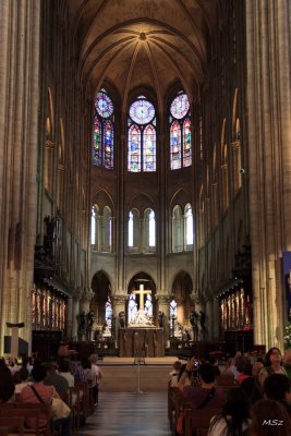 Inside of Notre-Dame