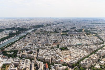 Les Invalides from Eiffel Tower