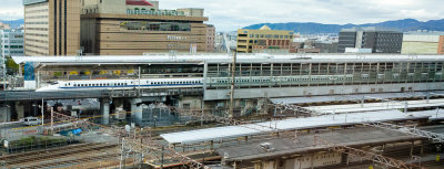 Shinkansen (Bullet Train) at Kyoto Station