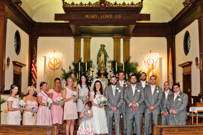 Mr.& Mrs. Ulrich and Their Bridal Party