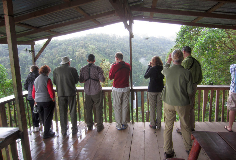 Overlook at roadside restaurant, Chinchona