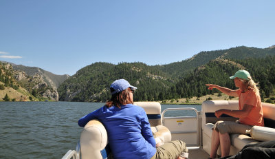 Holter Lake Boat ride