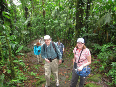On the trail at Braulio Carrillo