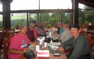 Our group at Arenal