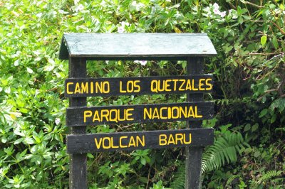 Park Sign at El Respingo