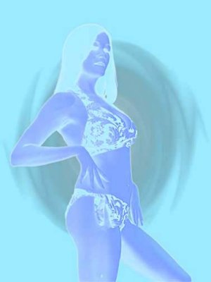 Blue in bikini