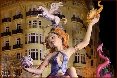 Spain - Valencia - Las Fallas festival - Papier Mach figure 